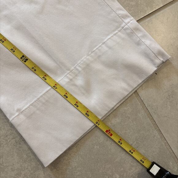 SPANX Stretch Twill Wide Leg Pant In Bone White Women’s Size Small Pet 31” In - Picture 10 of 11